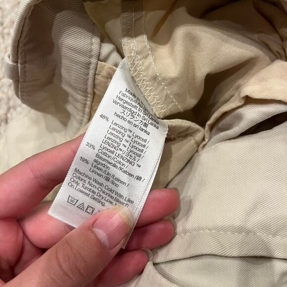 NWT Madewell Slouchy Straight Pants in Drapey Twill Sz 4 Tall Ivory Casual - Picture 3 of 8